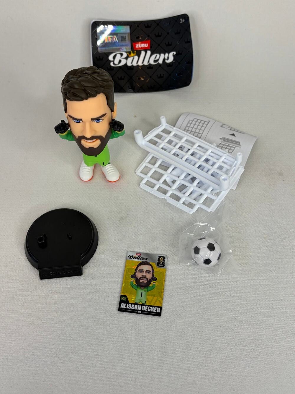 Zuru FIFA World Cup Ballers 2026 Alisson Becker Rare Brazil Goalpost Card